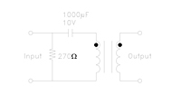 Schematic Drawing for R3554 Video Isolation Transformers
