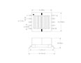 Dimensional Drawing for P9119 Series 2.5 WATT SMD CCFL TRANSFORMER